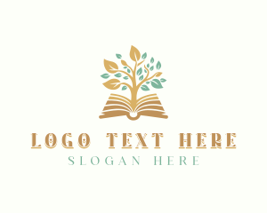 Literature Book Tree Logo