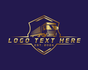 Logistics - Truck Shipping Delivery logo design