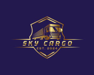 Truck Shipping Delivery logo design