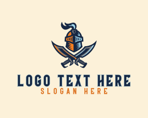 Swordsman - Knight Game Clan logo design