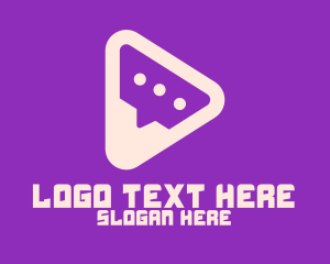 Play Button - Communication Play App logo design