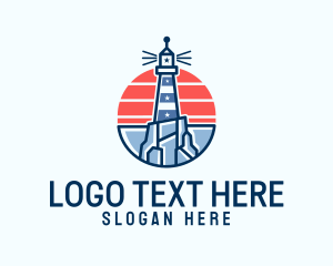 Coastal - Coastal Lighthouse Marine logo design