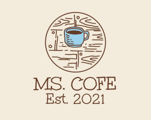 Coffee Cup Sketch logo design