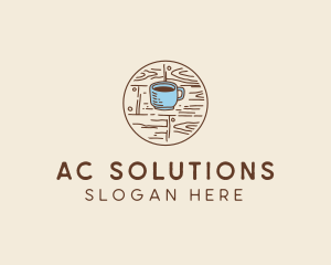 Coffee Cup Sketch logo design