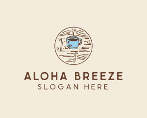 Coffee Cup Sketch logo design