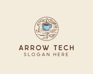 Coffee Cup Sketch logo design