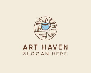 Coffee Cup Sketch logo design