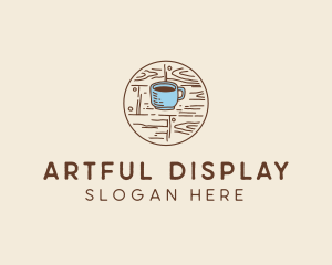 Coffee Cup Sketch logo design