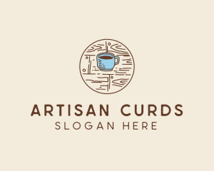 Coffee Cup Sketch logo design