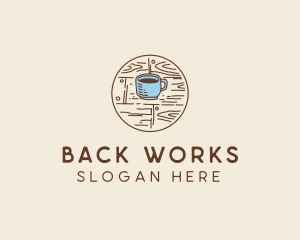 Coffee Cup Sketch logo design