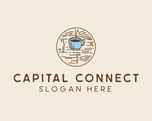 Coffee Cup Sketch logo design