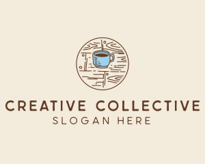 Coffee Cup Sketch logo design