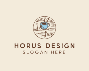 Coffee Cup Sketch logo design