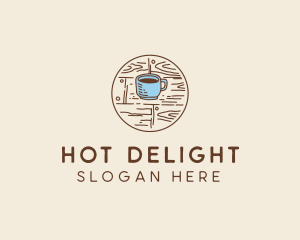 Coffee Cup Sketch logo design