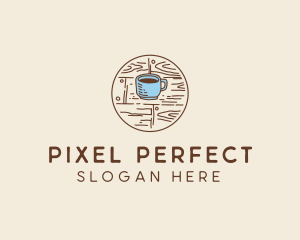 Coffee Cup Sketch logo design