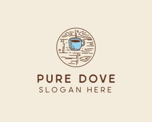 Coffee Cup Sketch logo design