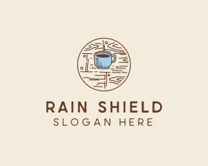 Coffee Cup Sketch logo design