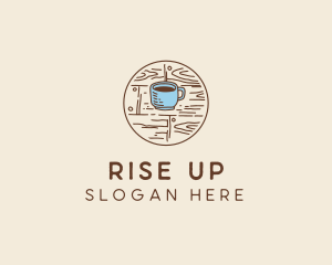 Coffee Cup Sketch logo design