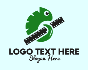 Cinema - Green Lizard Film logo design