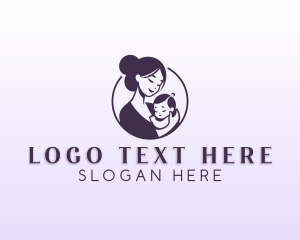 Postpartum - Mom Child Adoption logo design