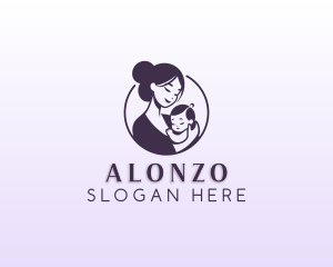 Mom Child Adoption logo design