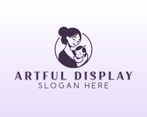 Mom Child Adoption logo design