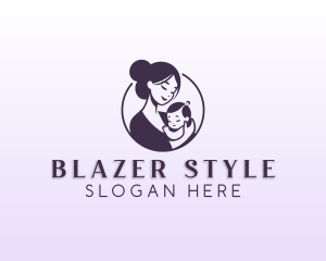 Mom Child Adoption logo design