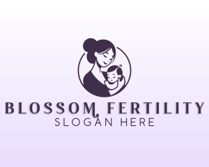 Mom Child Adoption logo design