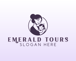 Mom Child Adoption logo design