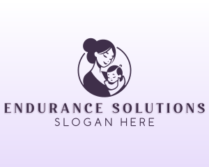 Mom Child Adoption logo design