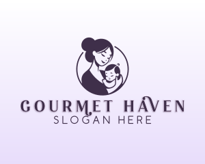 Mom Child Adoption logo design