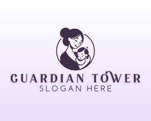 Mom Child Adoption logo design