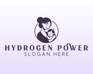 Mom Child Adoption logo design