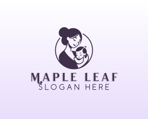 Mom Child Adoption logo design