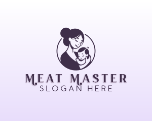 Mom Child Adoption logo design