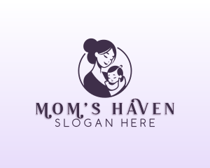 Mom Child Adoption logo design