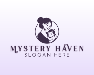 Mom Child Adoption logo design