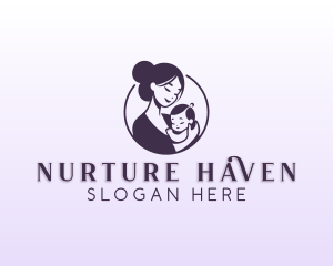 Postpartum - Mom Child Adoption logo design