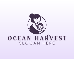 Mom Child Adoption logo design