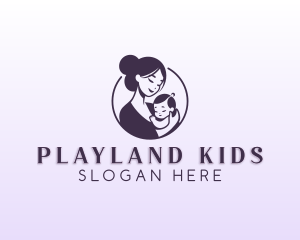 Mom Child Adoption logo design