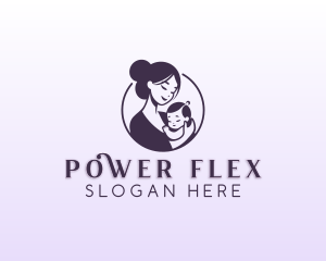 Mom Child Adoption logo design