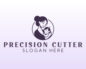 Mom Child Adoption logo design