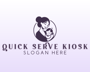 Mom Child Adoption logo design