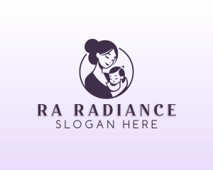 Mom Child Adoption logo design