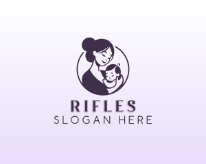 Mom Child Adoption logo design