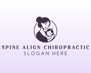 Mom Child Adoption logo design