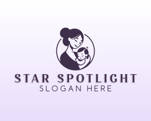 Mom Child Adoption logo design