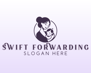 Mom Child Adoption logo design