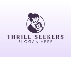 Mom Child Adoption logo design