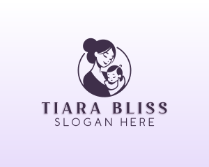 Mom Child Adoption logo design